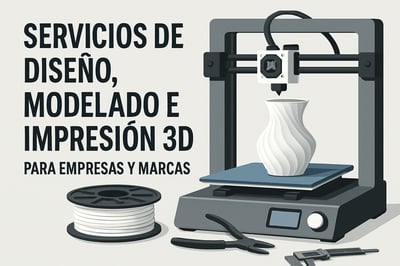 Servicios de diseño, modelado e impresión 3D para empresas y marcas